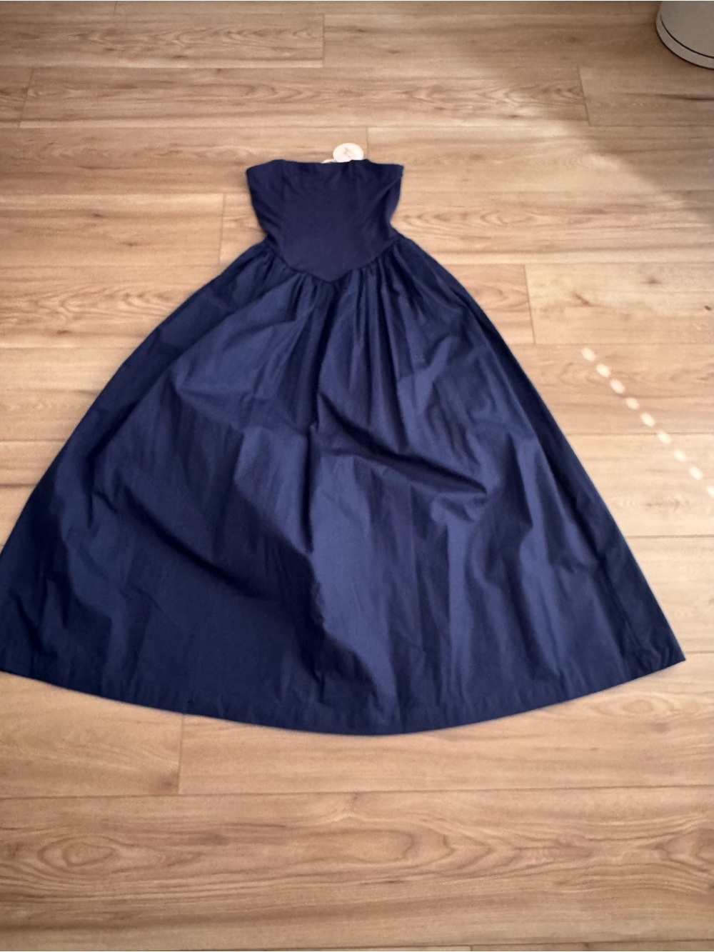 Camila Coelho Navy Strapless Full-Skirt Girls' Dress